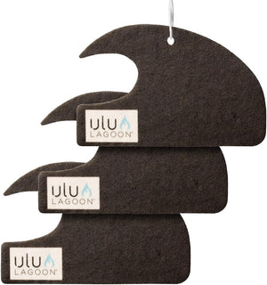 Black Mini Wave Air Freshener 3 - Pack