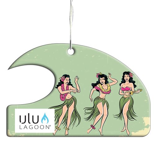 Hula Coconut Surf Wax Scented Mini Wave Air Freshener