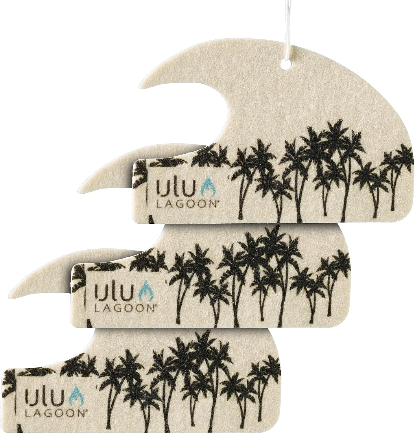 Black Palms Mini Wave Air Freshener 3 - Pack