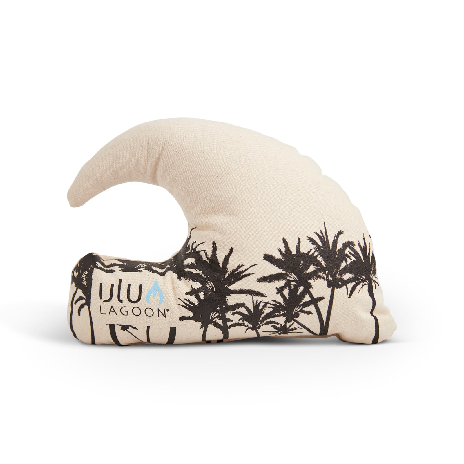 Black Palms Mini Wave Throw Pillow